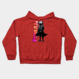 TVman of The alliance, skibidi toilet themed TVmen Kids Hoodie